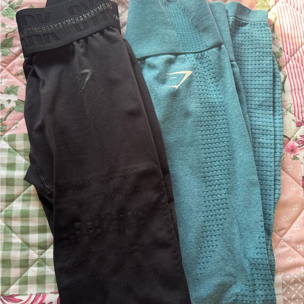 Gymshark legging blue and black